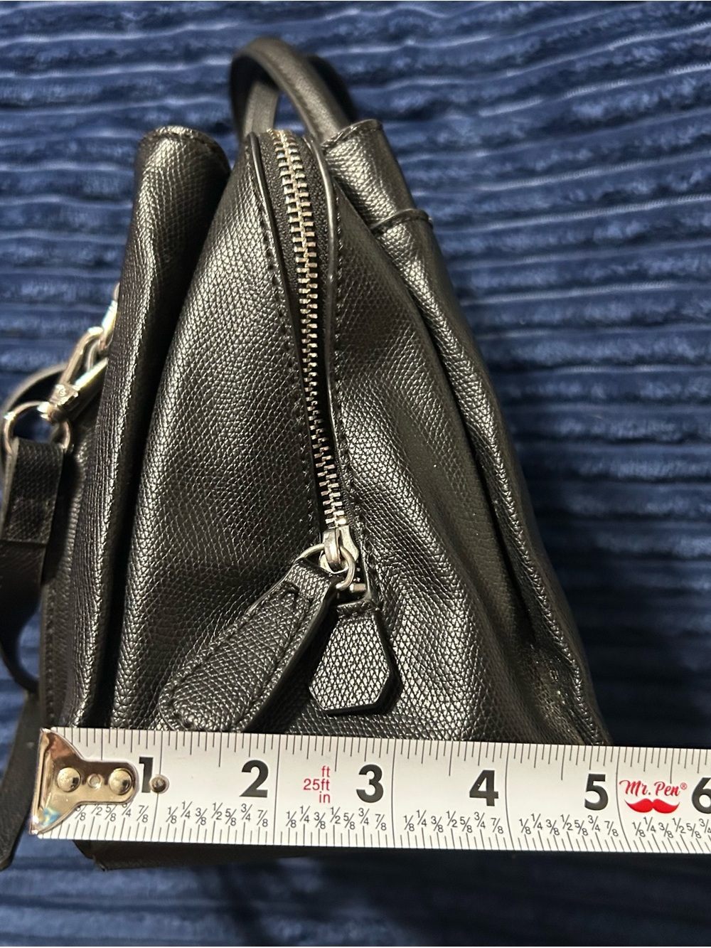 Guess - Black Satchel w/ Bow Charm - Picture 8 of 15